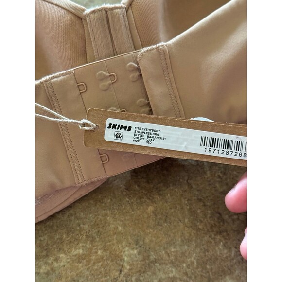 Skims Fits Everybody Strapless Bra Clay Size 32D - Picture 6 of 6